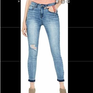 Indigo Rein Distressed Skinny Jean Size 11